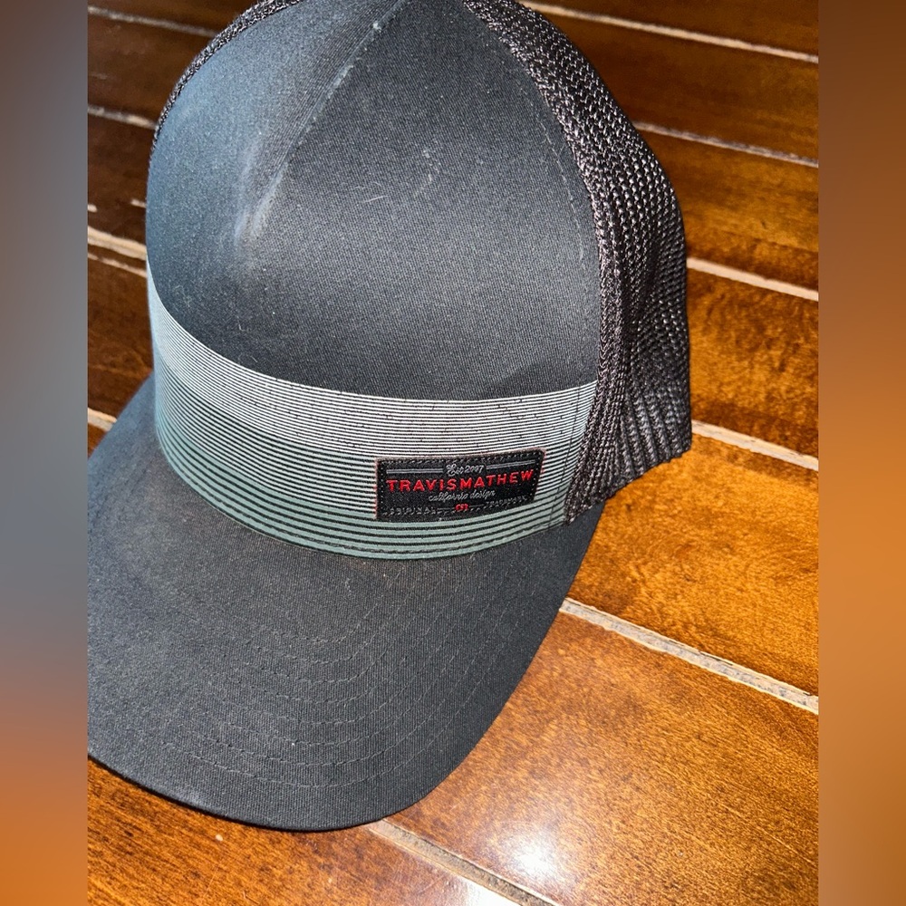 TravisMathew Black and Gray Cap